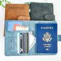 Slim Travel Passport Holder Fashion Wallets Safe & Security RFID protection Magnetic Button Enough Space and Sim Card Holder. 