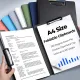Double Metal Clip A4 Size 360 Degree Foldable File Cover Folder Writing Clipboards for Office Medical Field School Job Interview. 