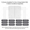 Tuya ZigBee Smart Scene Switch Wireless 12 Scene 4 Gang Push Button Remote Control Switches Automation Scenario For Tuya Devices. 