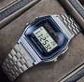 Stainless steel band luxury waterproof electronics digital sports watch. 