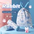 45x45cm Thickened Drawstring Garbage Bag, Large Disposable Plastic Trash Bag Design, For Home Kitchen Office Daily Use.