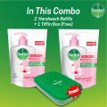 (Buy 2 Get Free Tiffin Box) Dettol Handwash Skincare Refill Double Pack 170ml. 