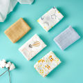 Elinfant 5pcs  Set Bamboo Cotton Muslin Bib Burp Cloth 100% Cotton 60*60cm 2 Layers Baby Scarf Handkerchief. 