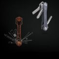 Smart key chain Mini Keychain Compact Key Decorative Holder Clip Home Storage Metal key Clip Aluminum Organizer Keychain Outdoor. 