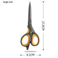 Stainless Steel Large Coated Scissors Household Multi-functional Office Tailor's Hand Scissors Tailor's Scissors. 