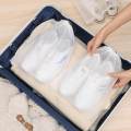 30 PCs woven shoes bag drawstring storage bag mouth tight bag Sun shoes small white dust-proof yellow air dry travel bag. 