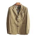 New European Plus Size Men's Jacket Elegant Italian Style Gentleman Business Lapel Loose Casual Slim Fit Three Buttons Blazer. 