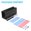 JEYI Cooling Warship Dust-proof Heatsink Gold Bar NVME NGFF M.2 2280 Aluminum Sheet Thermal Conductivity Silicon Wafer Cooler. 