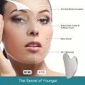 Soothing and Cooling, Stainless Steel Gua Sha Facial Massager - Cooling Eye and Face Tool for Firming, Jawline and Relaxation.