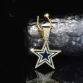 Hot Selling Icy Star Jewelry Stainless steel Twist Chain Football Cow and Boys Necklace for Men Rapper's. 