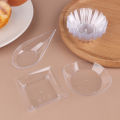 10Pcs Transparent Mini Appetizer Plates Ice Cream Cup Plastic Fruit Candy Cake Jelly Yogurt Mousse Dessert Container Pastry Tool. 