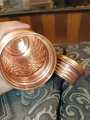 Premium Copper Water Bottle HandCrafted Pure Copper made in 1 piece no joint Hygiene Delicately Crafted in Pakistan 800ml Hammered   Akbar Arts. 