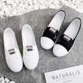 women cute sweet round toe comfort anti skid student school shoes lady casual black spring flats fashion white cool shoes b552.