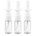 5PCS 10ml-60ml Empty Nasal Spray Pump White Plastic Spray Bottles Mist Nose Refillable Bottle Packaging Accessories.