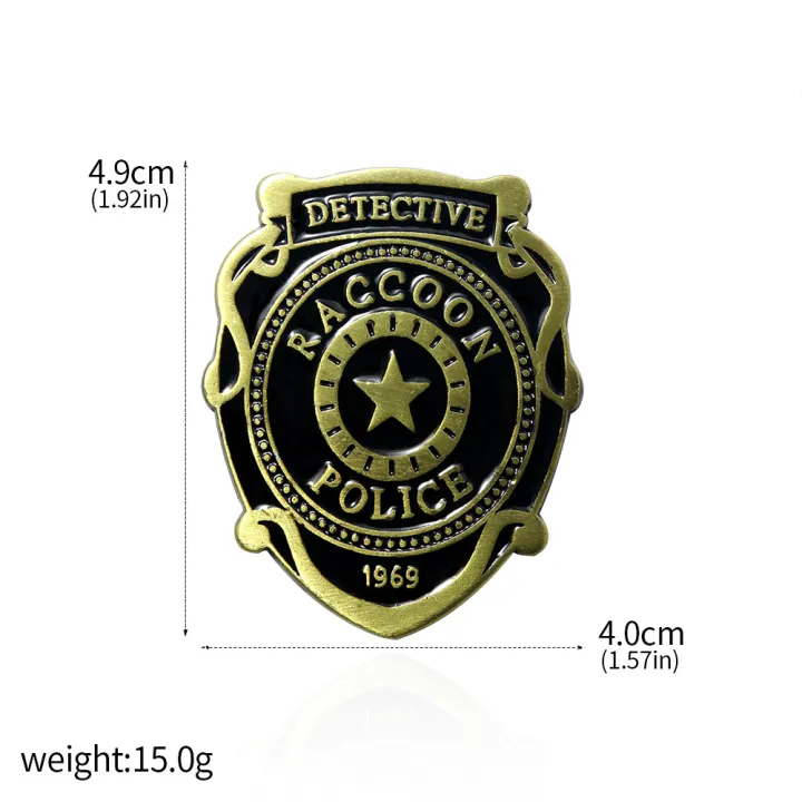 Raccoon%20Police%20Department%20Residents%20Evil%20movie%20badge%20Enamel%20Pin%20brooch%20jewelry%20Backpack%20Decorate%20-%20Image%203