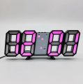 3D LED Digital Clock Electronic Table Clock Alarm Clock Wall Glowing Hanging Clocks - Wall Clock.