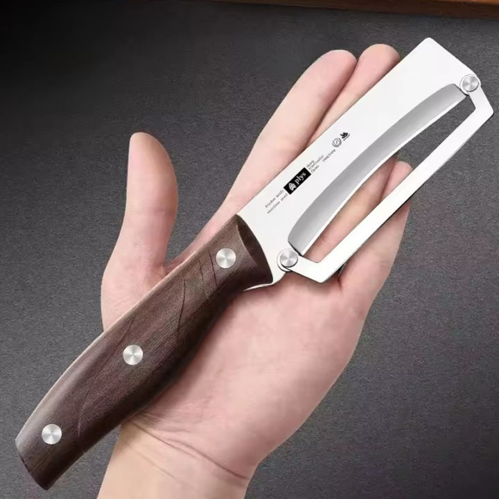 Stainless%20Steel%20Kitchen%20Peeler%20Multi-Function%20Kitchen-Specific%20Peeler%20for%20Slicing%20Fruit%20and%20Vegetables%20with%20Wooden/%20Steel%20Handle%20-%20Image%205
