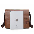 Men Shoulder Bag For IPAD Leather Business Handbag Men Messenger Bag Large Side Sling Bag Fashion Man Crossbody Bag. 