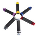 Handlebar Grips Motorcycle CNC Aluminum Rubber Handlebar Hand Grips for 7/8" Handle Bar Bike Bicycle Motorcycle Handlebar Grips. 