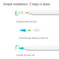 50Pcs/set Tip Cover for Apple Pencil 2nd 1st Generation Nib Case Candy Color Stylus Pen Point Sleeve Silicone Protective Cover.