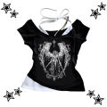Y2k Retro Strapless Corset Tops Women Harajuku Cropped Crop Tops gothic Print Solid Camis Summer Casual Sleeveless Strap Topsexy. 