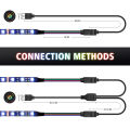 12V 4 Pin RGB Led Strip Light PC Gamer Led Tape Splitter Cable 5050 RGB Strip For Aura Sync MSI Mystic Light Motherboard Control. 