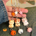 1/3 Pcs Cute Cat Phone Chain Pendant Versatile Bell Star Pendant Cartoon 3D Cat Bag Keychain Pendant. 
