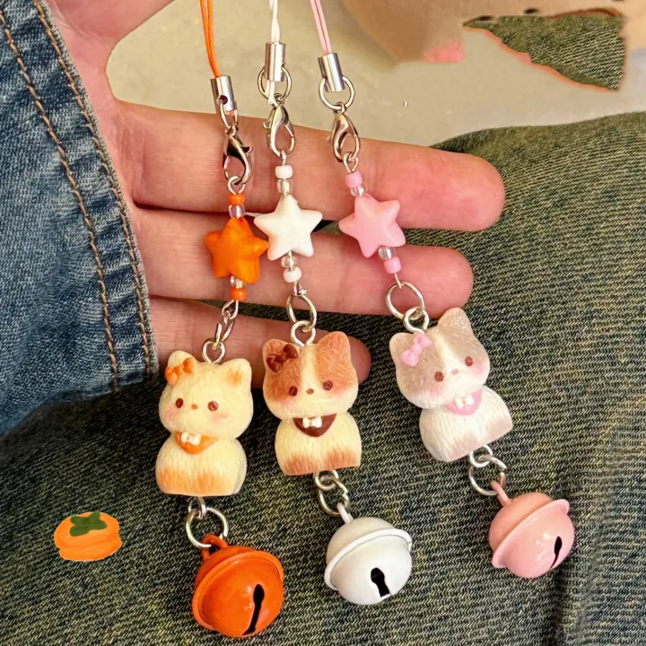 1/3%20Pcs%20Cute%20Cat%20Phone%20Chain%20Pendant%20Versatile%20Bell%20Star%20Pendant%20Cartoon%203D%20Cat%20Bag%20Keychain%20Pendant%20-%20Image%202