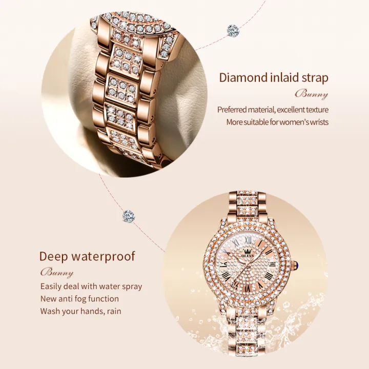 OLEVS%209943%20Luxury%20All%20Diamond%20Original%20Quartz%20Watch%20for%20Women%20Elegant%20Rose%20Gold%20Stainless%20Steel%20Waterproof%20Ladies%20Wrist%20Watches%20-%20Image%203