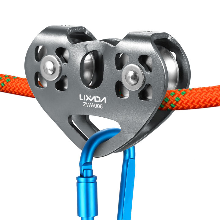 Lixada 30kN Cable Trolley Pulley with Ball Bearing Climbing Caving ...
