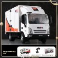 Huina 1:18 RC car 12CH Remote Controlled express delivery car loading transport car Small Cargo Truck Floating Van Small Truck.