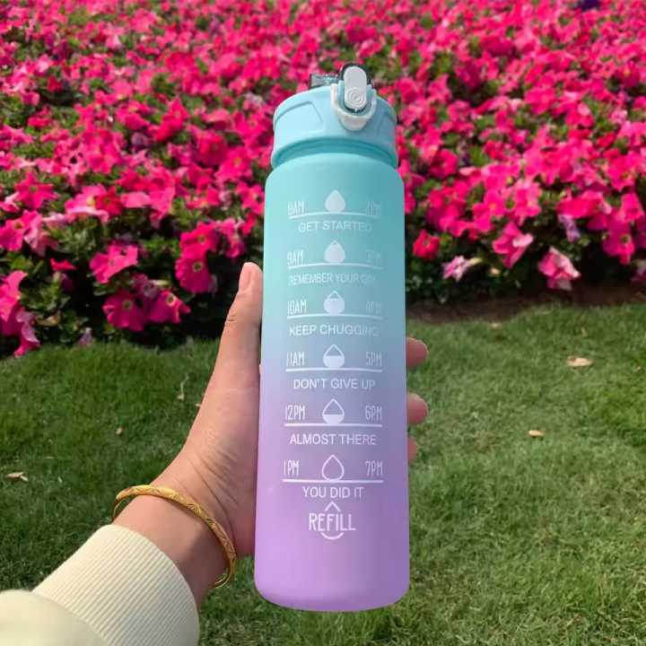 1pc%20Gradient%20Frosted%20Water%20Bottle%20With%20Handle%20Outdoor%20Portable%20Straw%20Cup%20-%20Image%207