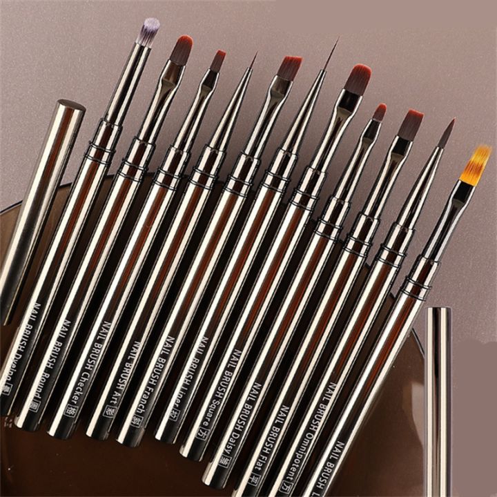 1PC Nail Glue Phototherapy Pen UV Gel Brush Pen Acrylic Nail Art Painting Drawing Liner Brush Manicure Professional Brushes Tool