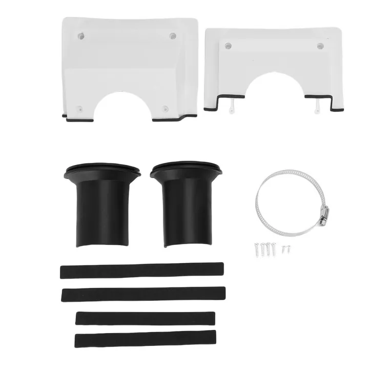Generic HVAC Wall Penetration Cover – Weatherproof Split AC Line Set Kit, Grey, For Indoor/Outdoor Use