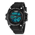 YIKAZE Men's Sports Watch Waterproof Man Sport Watches Multifuction LED Digital Military Watch Alarm Clock Electronic Wristwatch. 