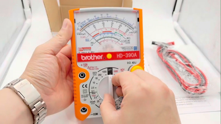 Brother HD-390A Analog Multimeter High Precision Mechanical Electrician ...