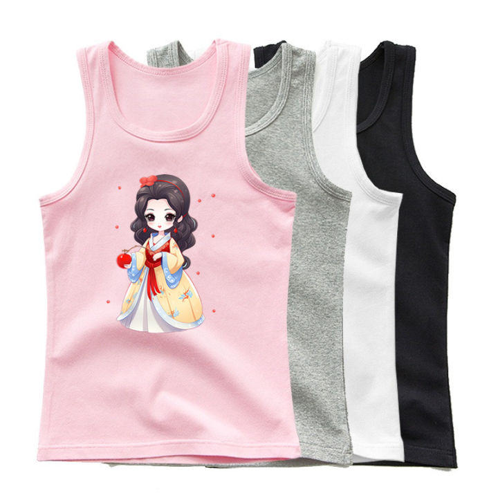 2024%20Summer%20Girls%20Cute%20Cat%20Print%20%20Vest%20Princess%20Girl%20Fashion%20Tank%20Top%20Kids%20Sleeveless%20T-shirt%203-14y%20-%20Image%202