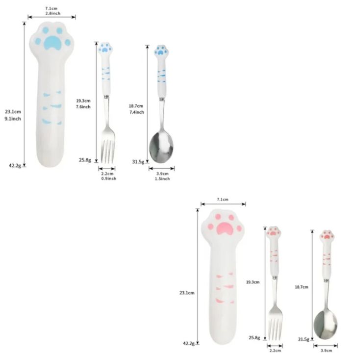 Cute%20Cat%20Paw%20Cutlery%20Set%20Portable%20Flatware%20Stainless%20Steel%20Travel%20Fork%20Spoon%20with%20Storage%20Box%20Lunch%20Bento%20Accessories%20-%20Image%206
