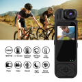 Mini pocket camera with screen, portable recorder, audio and video recording, back clip, high-definition infrared night vision.