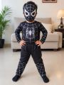 Kids Black Spider Hero Costume Set with Full Face Mask. 
