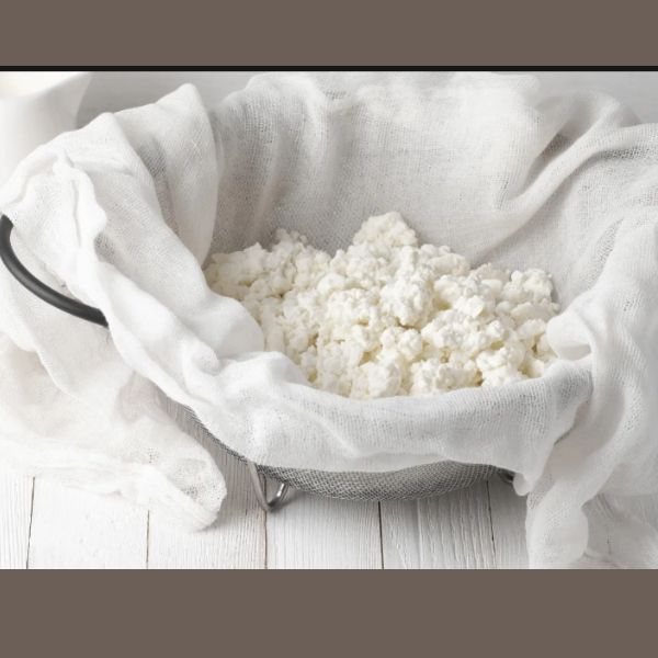 Cotton Cheese Cloth. available in 2 variety (1) Traditional Hand Crafted Guaze/muslin  & (2) strong Muzlin 30*30 inches.  both for Straining Yogurt,

Tofu, Nut Milk, Smoothie, Cottage Cheese, Jelly,
Paneer. washabale
