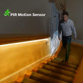 Smart PIR Motion Sensor Super Bright 24v COB LED Strip Light Auto ON/OFF 320leds/m for Kitchen,Stair,Wardrobe Decor with EU/US lightify. 