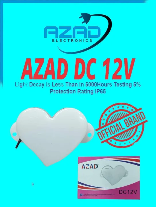 Azad Electronic Dc 12v Light ( Heart Shape ) | Daraz.pk
