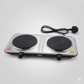 Hot Plate Hachi ( YO025 ) Double Burner - 2000W Electric Infrared Cooker - Dual Burner Portable Table Top Stove. 