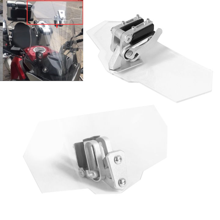 Universal%20Motorcycle%20Risen%20Clip%20On%20Windscreen%20Windshield%20Extension%20Spoiler%20Air%20Deflector%20For%20BMW%20R1200GS%20XADV%20Tmax%20Scooter%20-%20Image%206
