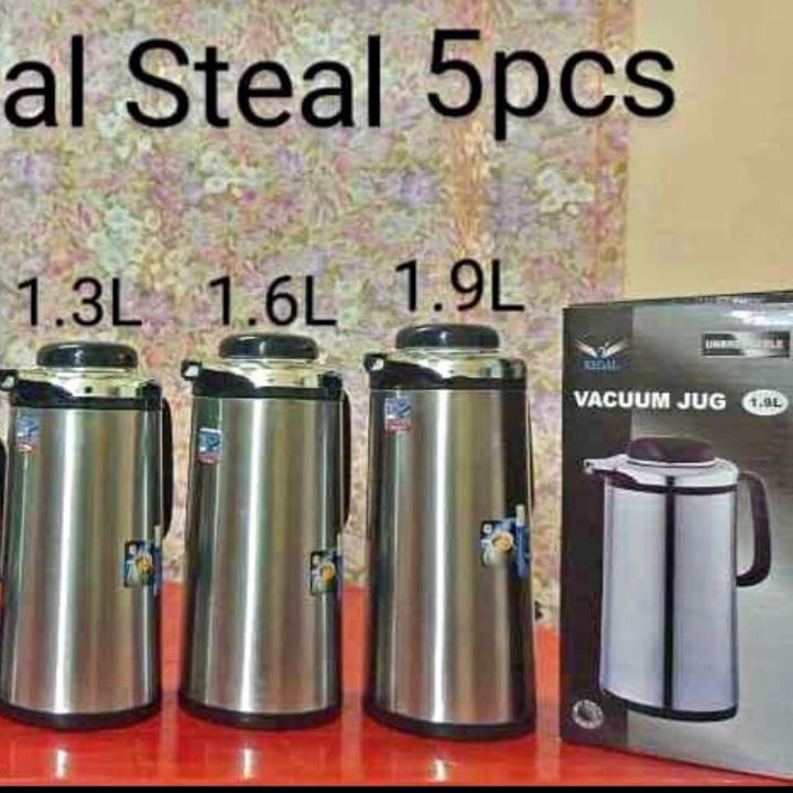 Thermos flask for tea (1.3L-1,6L-1.9L) stainless steel Unbreakable
