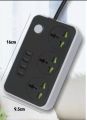 Energy - ENRG Smart Universal Three shoo Extension

Board 3 Power Socket + 3 Usb Plug + 2 Type C Fast For Mobile Charging Ports With 1.8 Meter Heavy Duty Copper Wire Black & White. 