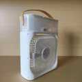 3 in 1 mini air conditioner fan,  smaller portable fan  with ice cubes  , evaporative system with 7 Leds. 