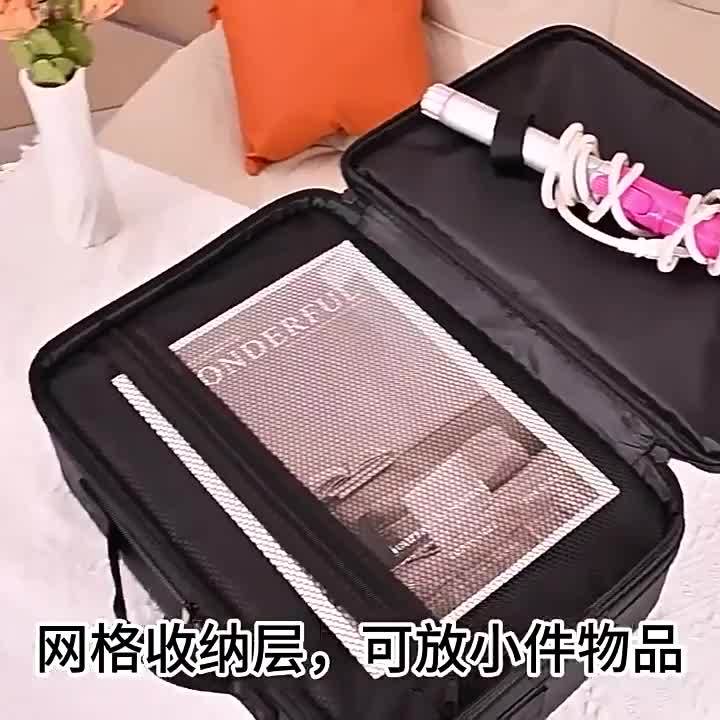 Large Capacity Cosmetic Case Waterproof Manicure Makeup Toolbox,Makeup Bag For Travel New Professional Tattoo Tool Makeup Case