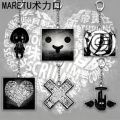 Heavy Metal Rock Music Gokuaku-P MARETU Mind Brand Keychain Acrylic Dark Gothic Keyring Key Chain Bag Accessories Ornament Prop.